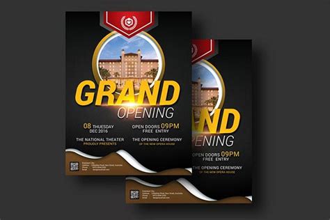 Grand Opening Flyer Templates Free And Premium Photoshop Vector