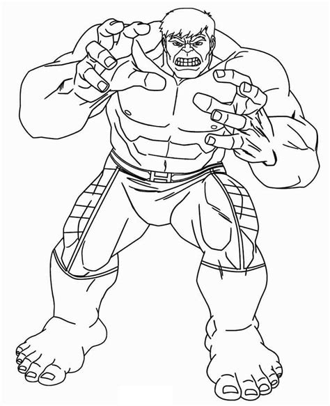 Avengers Hulk Coloring Page Free Printable Coloring Pages Avengers