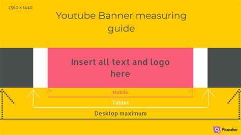 How To Design A Youtube Banner That Fits All Devices Picmaker Tutorials