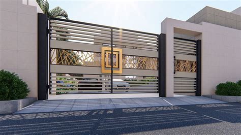 Modern Gate Design On Behance House Gate Design Gate Designs Modern