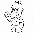 Colorear dibujos de Los Simpsons kawaii - Dibujando con Vani