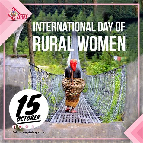 International Day Of Rural Women International Day Female Farmer