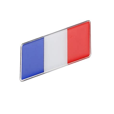 Rectangular Styling France National Emblem French Flags Car Stickers