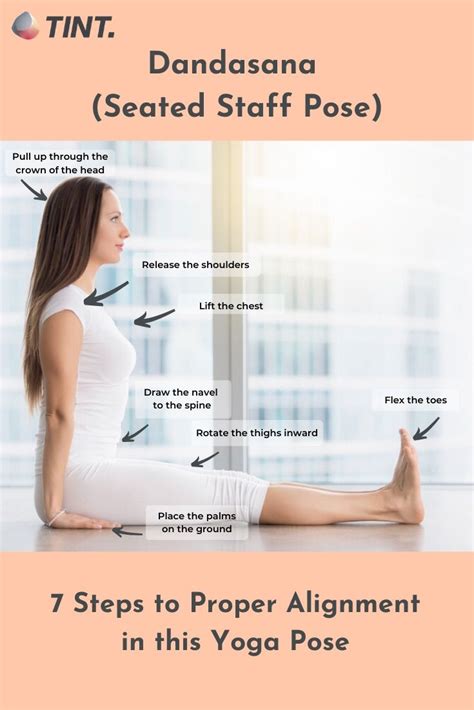 Dandasana Seated Staff Pose How To Get The Proper Alignment Yoga Poses Yoga For Beginners