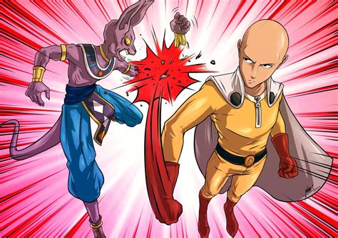 Beerus Vs Saitama By Junray One Punch Man Anime One Punch Man One