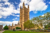 Palace of Westminster and Westminster Abbey.