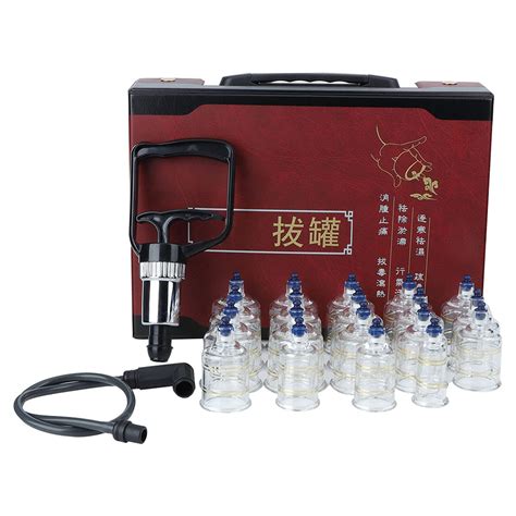 Buy Cupping Set With Pump Vacuum Suction Cups Massager Chinese Hijama Cupping Set Home Cupping