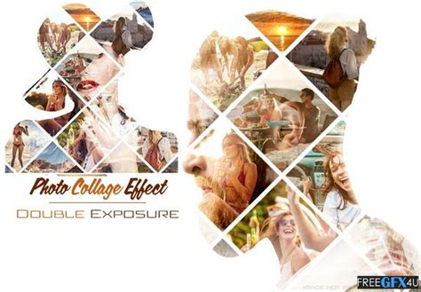 Photo Collage Double Exposure Effect Psd Mockup Photoshopresource