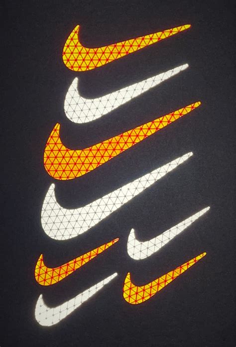 Nike Swoosh Logo Reflective Stickers Decals Reflector Pack Etsy