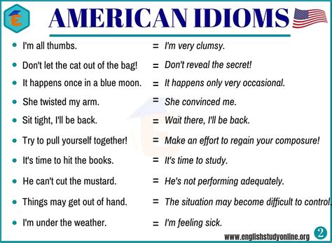 Important American Idioms With Example Sentences English Study Online