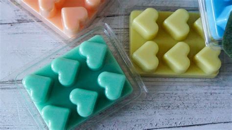 6 For 20 Heart Shaped Scented Soy Wax Melts Clamshell Wax Etsy