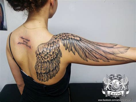 Top 118 Wing Tattoos For Females