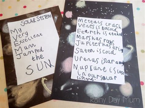 Solar System Poetry Poetry Crafts Solar System Arts And Crafts For Kids