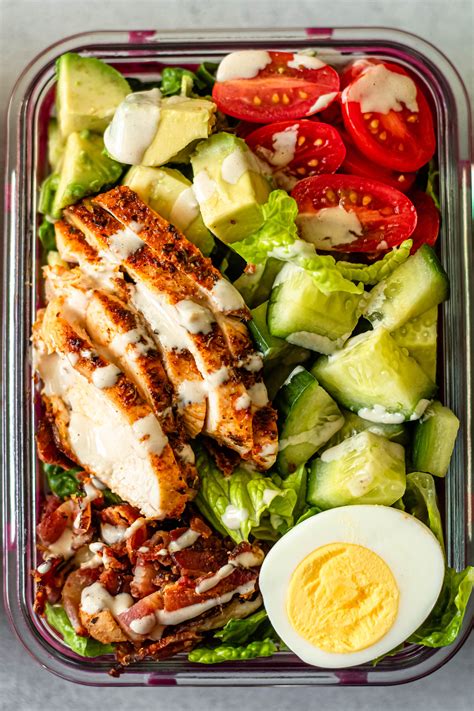 Easy Cobb Salad Meal Prep