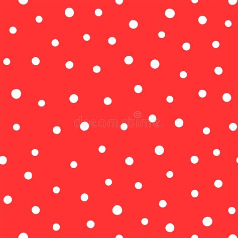 Red Background White Polka Dots Stock Illustrations 6172 Red