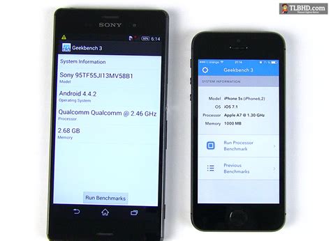 Sony Xperia Z3 Vs Apple Iphone 5s The Lookers