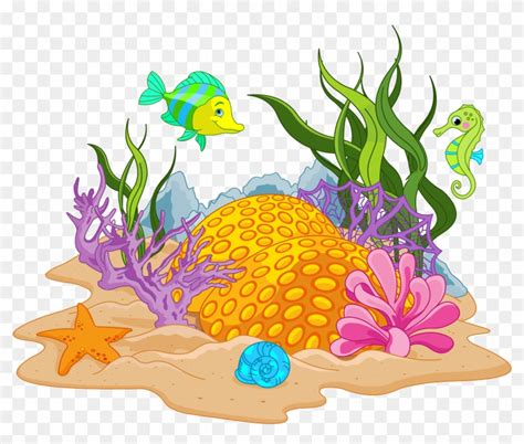 Underwater Clipart Coral Reef Underwater Clipart Png Download