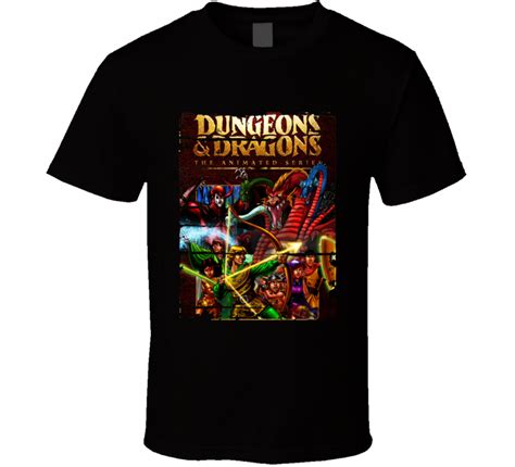 Dungeons And Dragons Cartoon Worn Look Tv Show Cool T Shirt