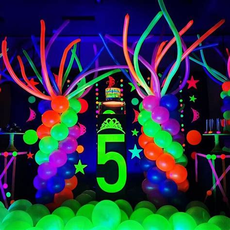 Diy Glow In Uv Licht Party Dekoration Neon Geburtstag Partei Leuchtende