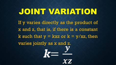 Joint Variation Solving Joint Variation Problems In Algebra Owlcation