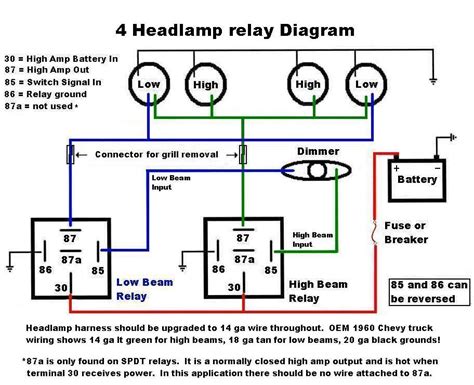 Headlight Relay Diagram