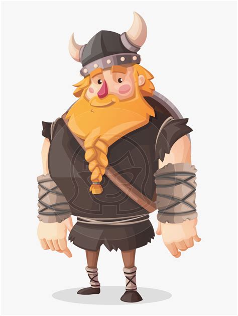 Big Male Viking Cartoon Vector Character Aka Torhild Cartoon