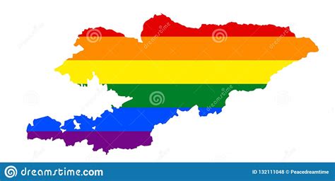 lgbt flag map vector rainbow map in colors of lgbt lesbian gay bisexual and transgender