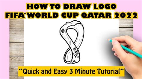 How To Draw Logo Fifa World Cup Qatar 2022 Youtube