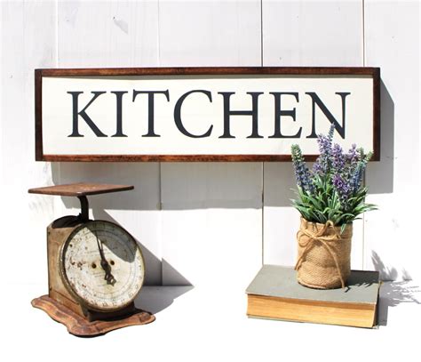 Kitchen Wood Sign Rustic Kitchen Decor Rustic Sign