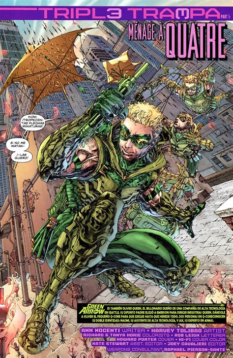 Comic Book Fan And Lover Green Arrow Triple Amenaza Parte 1 MÉnage