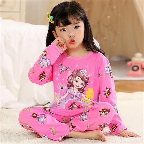 2019 New Princess Cotton Kids Pajama Sets Boys Girls Nightwear Elk