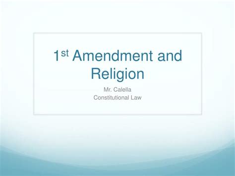 Ppt 1 St Amendment And Religion Powerpoint Presentation Free