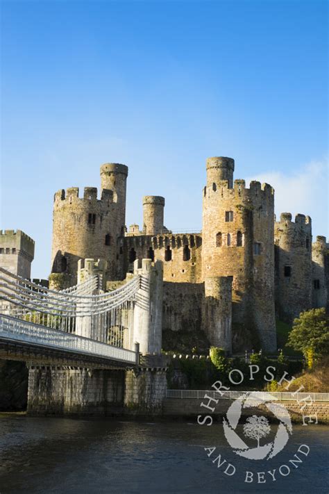 Medieval Conwy Castle In Conway North Wales