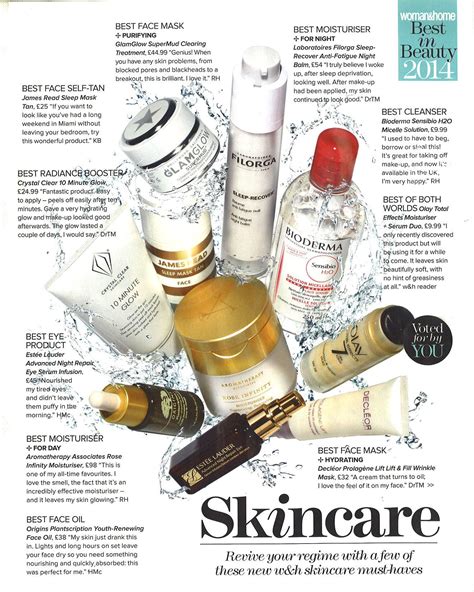 Skincare Woman And Home Expensive Skin Care Products Magazine Layout