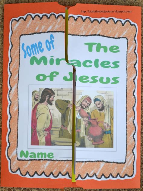 Bible Fun For Kids Jesus And His Miracles Printable Worksheets