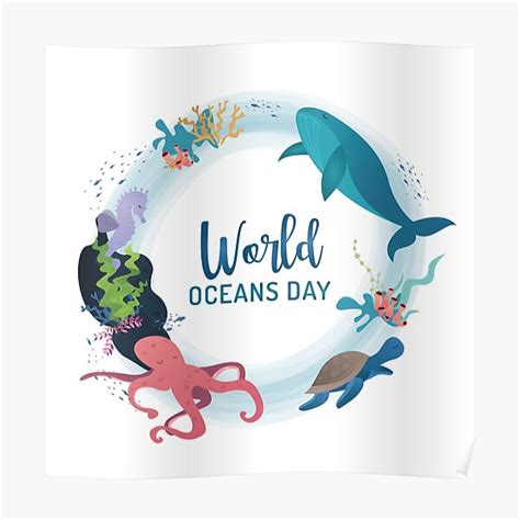 World Oceans Day Posters Redbubble
