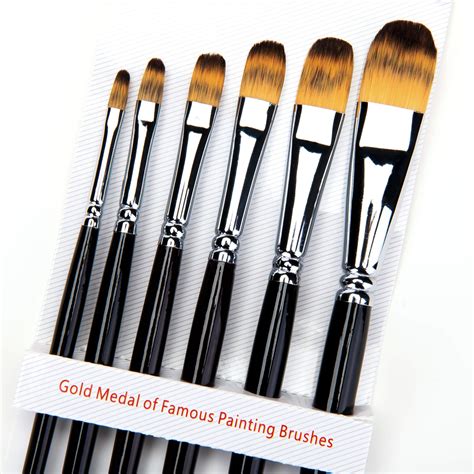 Buy Fuumuui Filbert Paint Brushes Professional Artist Paint Brush Set