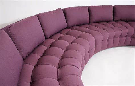 1970s Curved Tufted Sofa Sectional At 1stdibs