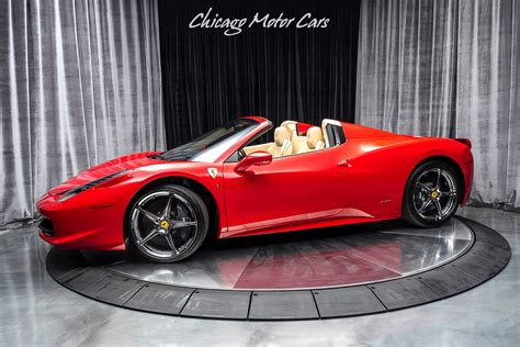 Used 2014 Ferrari 458 Spider Convertible Only 9k Miles Serviced Loaded