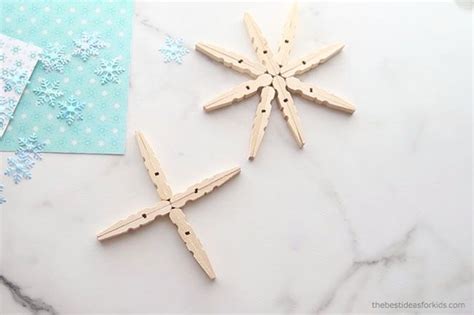Clothespin Snowflake The Best Ideas For Kids Christmas Ornament