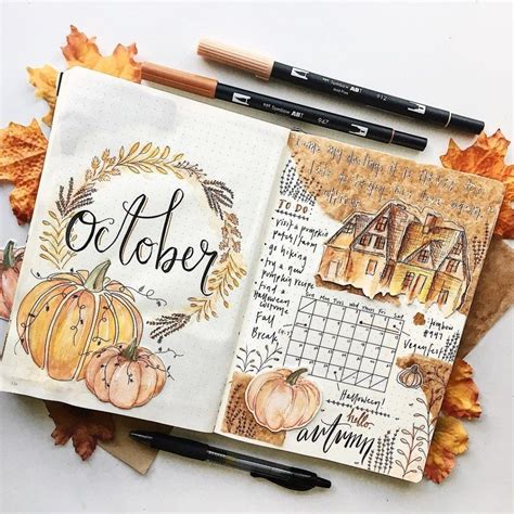 Top 23 Best Autumn Fall Bullet Journal Cover Theme Ideas You Need To