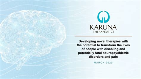 Karuna Therapeutics Krtx Presents At Cowen And Comapny 40th Annual