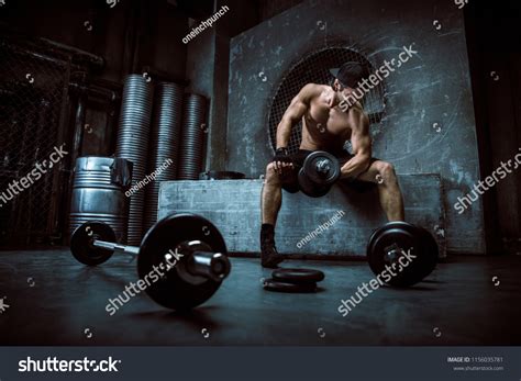 Athlete Training Gym Functional Training Workout Stock Photo 1156035781