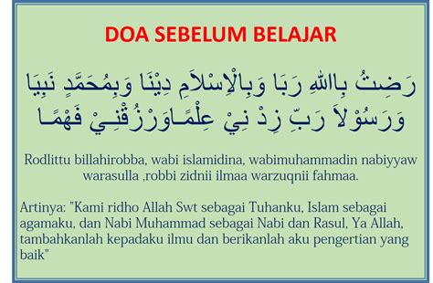 Saat menghadapi kondisi semacam ini, butuh konsentrasi yang bagus. Doa Sebelum dan Sesudah Belajar Dengan Teks Arab Latin dan ...