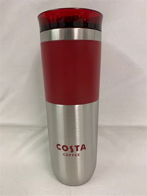 Buy Costa Coffee Reusable Red Plastic Travel Mug Tumbler Cup Double