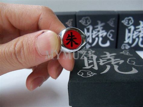 Anime Naruto Uchiha Itachi Cosplay Ring Akatsuki Red Shu Ring Other