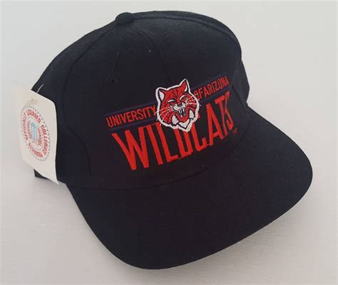 Vintage University Of Arizona Wildcats Deadstock Snapback Hat Ncaa Vtg