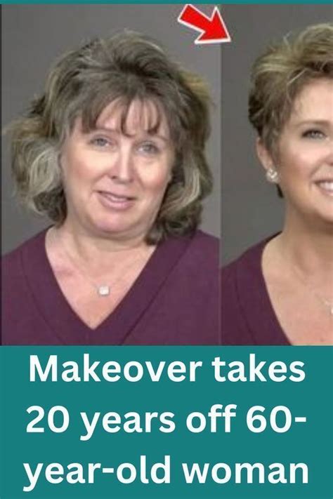 makeover takes 20 years off 60 year old woman in 2024 60 year old woman quick natural hair