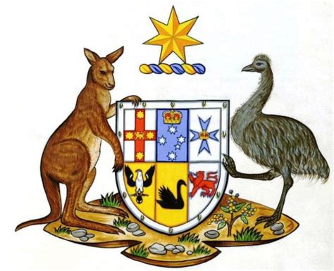 National Arms Of Australia Coat Of Arms Crest Of National Arms Of