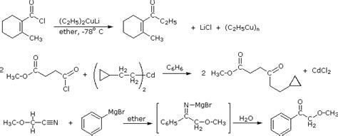 Carboxylic Derivatives - Reaction with Organometallic Reagents